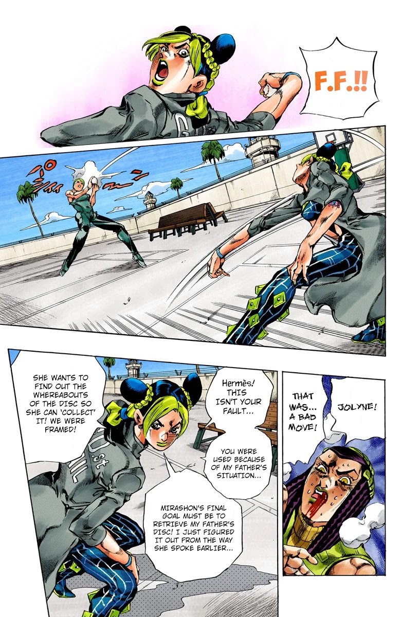 JoJo's Bizarre Adventure Part 6 - Stone Ocean (Official Colored) Chapter 37 page 9 - Chapter 37: Debt Collector Marilyn Manson Part 4
