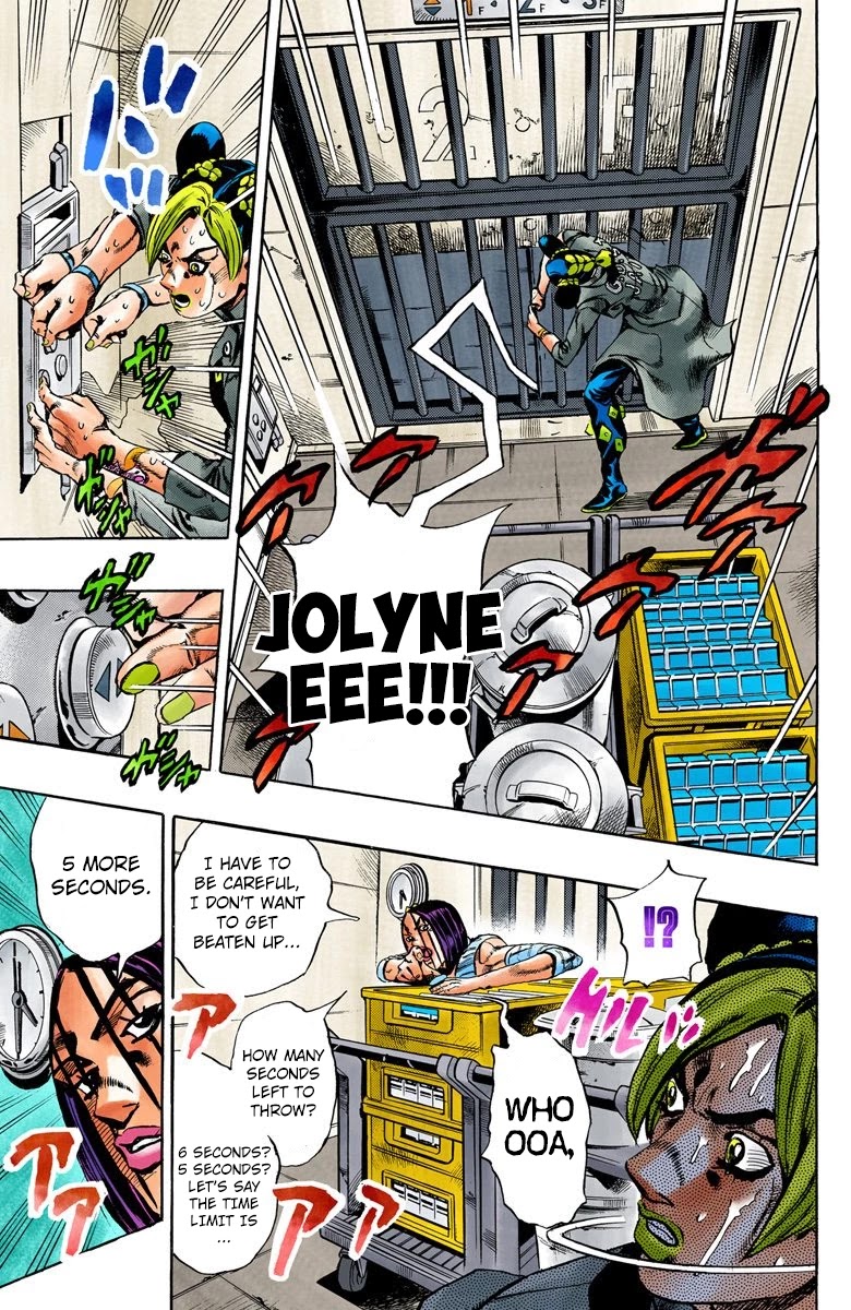 JoJo's Bizarre Adventure Part 6 - Stone Ocean (Official Colored) Chapter 38 page 13 - Chapter 38: Debt Collector Marilyn Manson Part 5