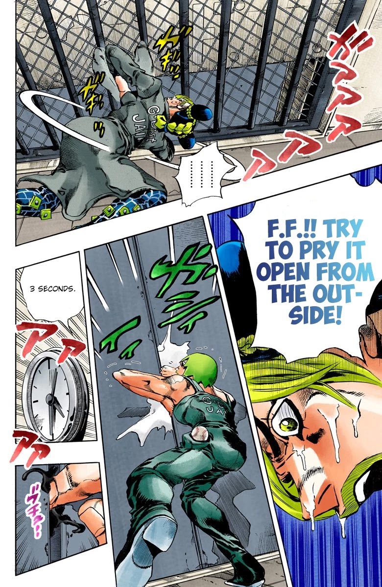 JoJo's Bizarre Adventure Part 6 - Stone Ocean (Official Colored) Chapter 38 page 14 - Chapter 38: Debt Collector Marilyn Manson Part 5