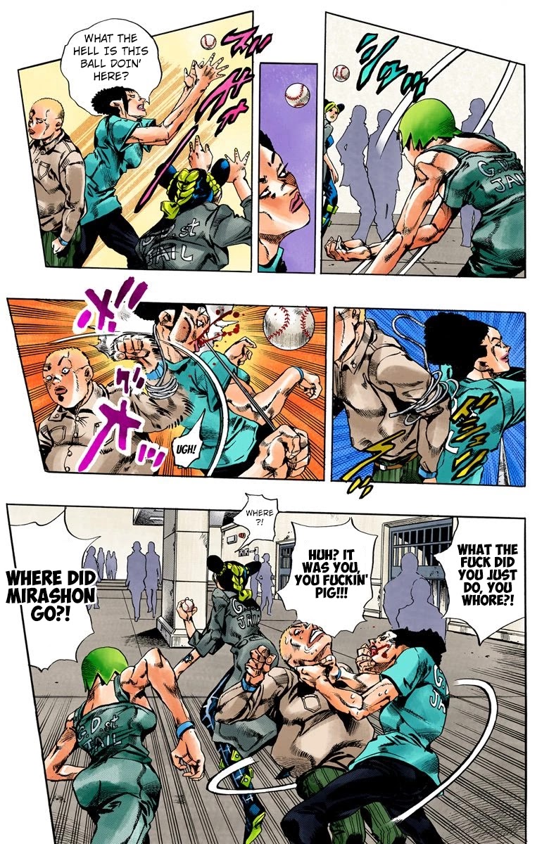 JoJo's Bizarre Adventure Part 6 - Stone Ocean (Official Colored) Chapter 38 page 7 - Chapter 38: Debt Collector Marilyn Manson Part 5