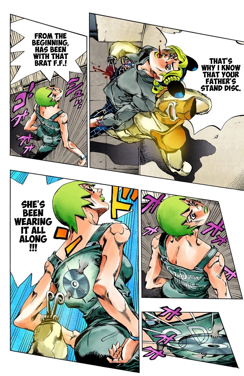 JoJo's Bizarre Adventure Part 6 - Stone Ocean (Official Colored) Chapter 39 page 13 - Chapter 39: Debt Collector Marilyn Manson Part 6