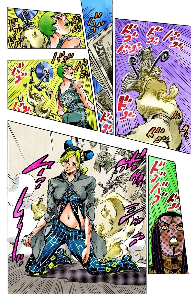 JoJo's Bizarre Adventure Part 6 - Stone Ocean (Official Colored) Chapter 39 page 18 - Chapter 39: Debt Collector Marilyn Manson Part 6