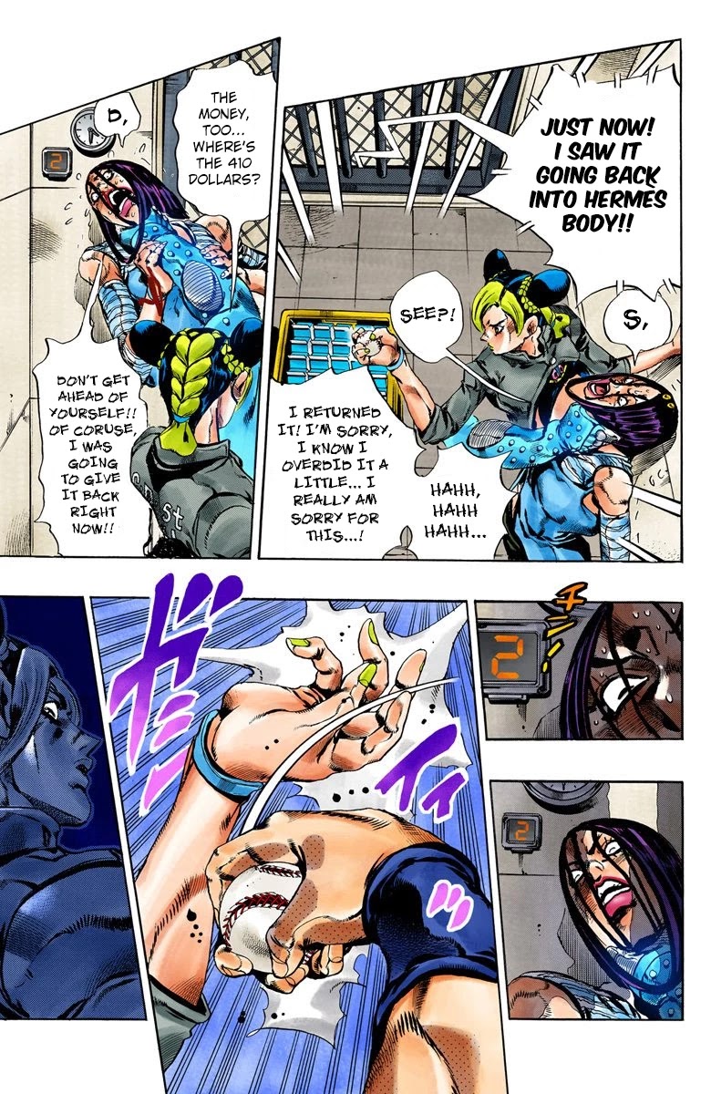 JoJo's Bizarre Adventure Part 6 - Stone Ocean (Official Colored) Chapter 39 page 7 - Chapter 39: Debt Collector Marilyn Manson Part 6