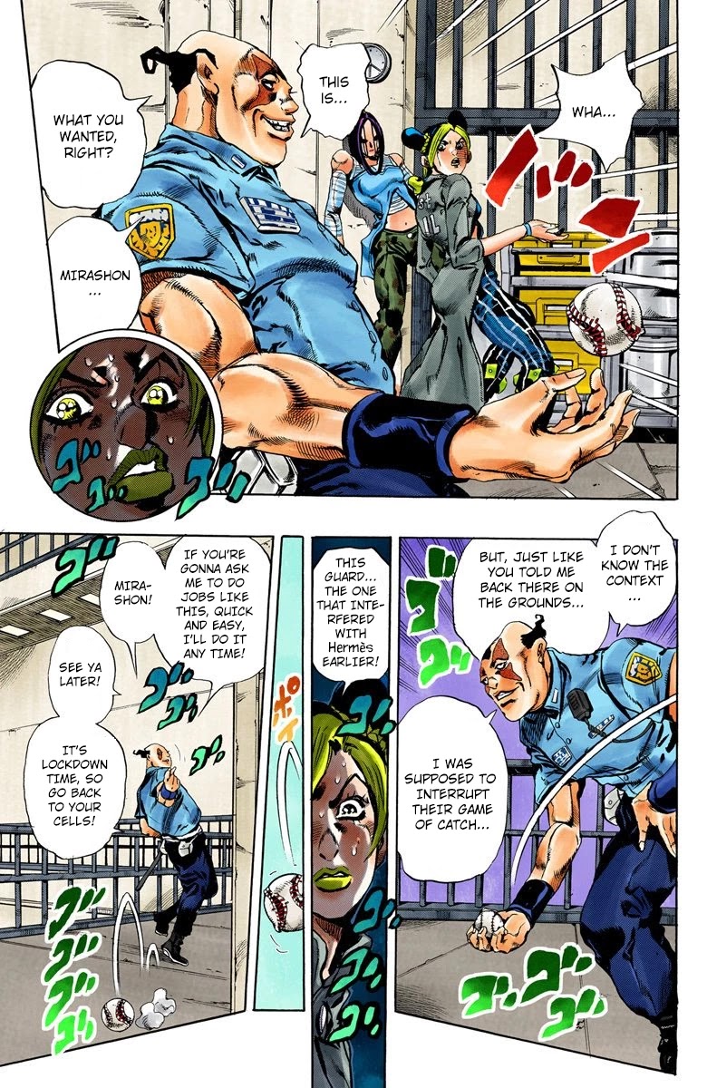 JoJo's Bizarre Adventure Part 6 - Stone Ocean (Official Colored) Chapter 39 page 9 - Chapter 39: Debt Collector Marilyn Manson Part 6