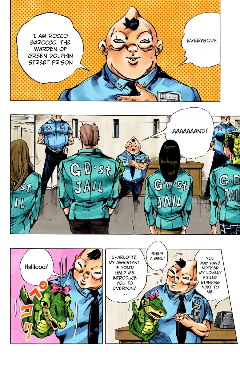 JoJo's Bizarre Adventure Part 6 - Stone Ocean (Official Colored) Chapter 4 page 4 - Chapter 4: Prisoner FE40536 Jolyne Cujoh Part 1