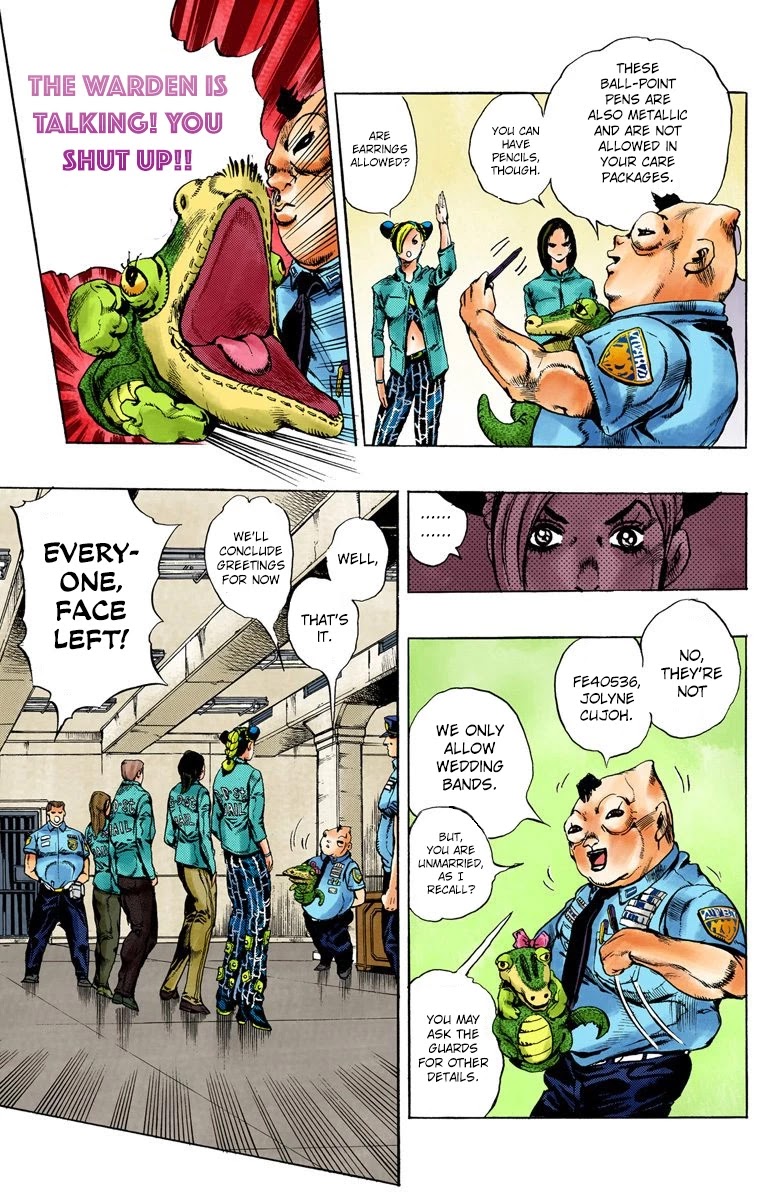 JoJo's Bizarre Adventure Part 6 - Stone Ocean (Official Colored) Chapter 4 page 7 - Chapter 4: Prisoner FE40536 Jolyne Cujoh Part 1