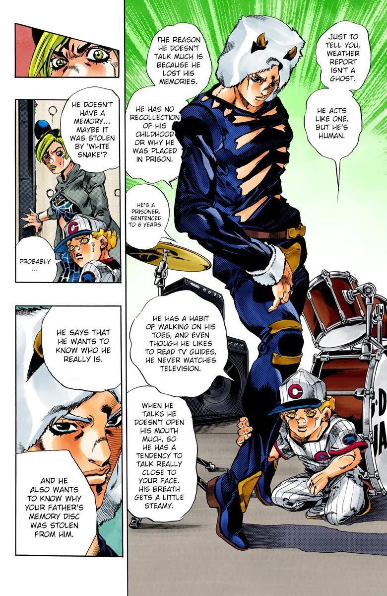 JoJo's Bizarre Adventure Part 6 - Stone Ocean (Official Colored) Chapter 40 page 14 - Chapter 40: Operation Savage Garden (Get to the Courtyard!) Part 1