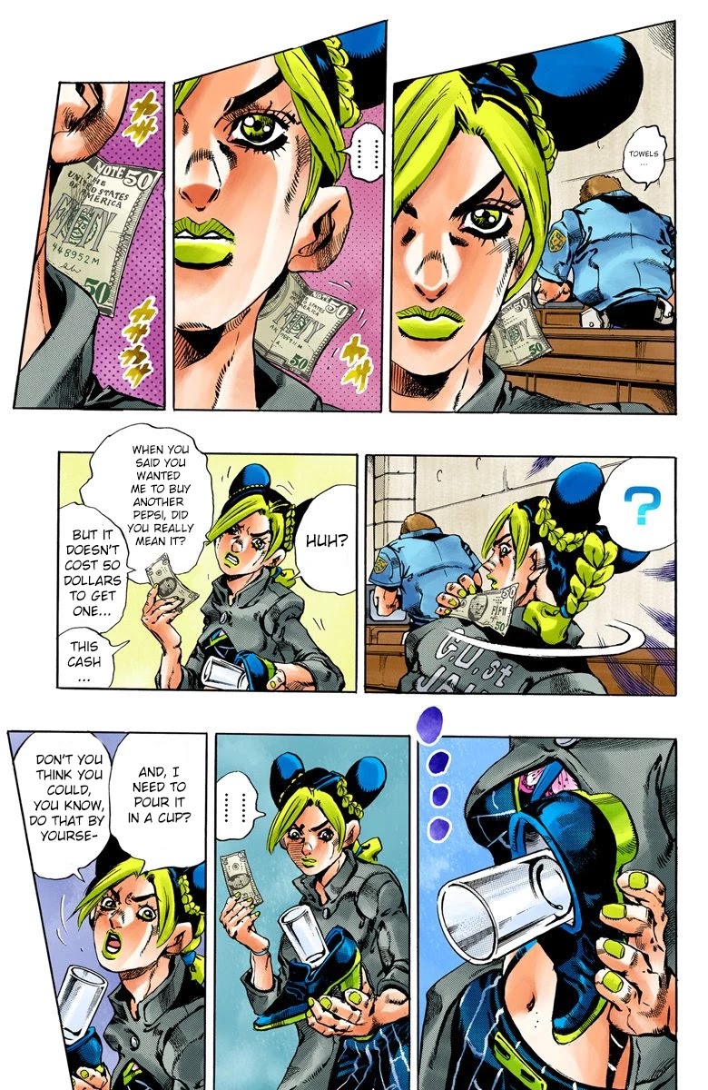 JoJo's Bizarre Adventure Part 6 - Stone Ocean (Official Colored) Chapter 41 page 10 - Chapter 41: Operation Savage Garden Part 2