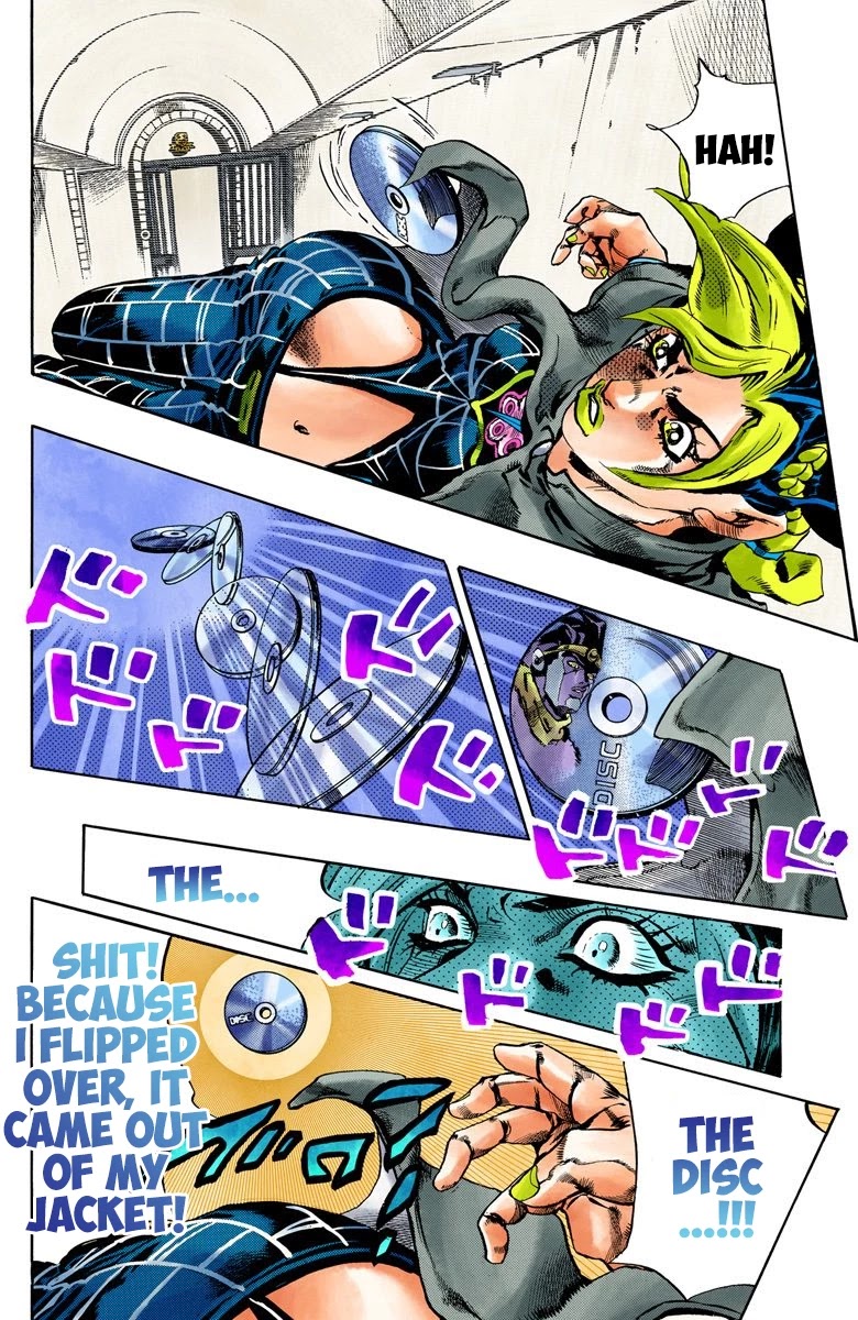 JoJo's Bizarre Adventure Part 6 - Stone Ocean (Official Colored) Chapter 41 page 15 - Chapter 41: Operation Savage Garden Part 2