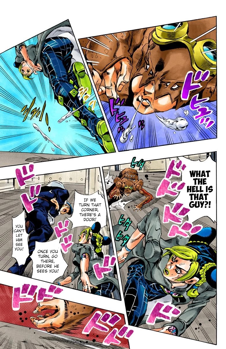 JoJo's Bizarre Adventure Part 6 - Stone Ocean (Official Colored) Chapter 41 page 4 - Chapter 41: Operation Savage Garden Part 2