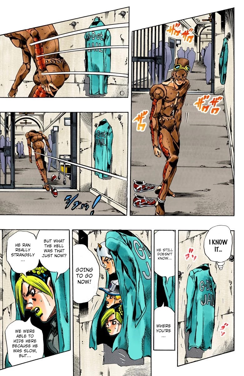 JoJo's Bizarre Adventure Part 6 - Stone Ocean (Official Colored) Chapter 41 page 6 - Chapter 41: Operation Savage Garden Part 2