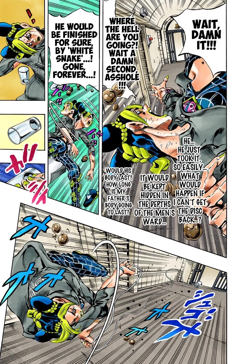 JoJo's Bizarre Adventure Part 6 - Stone Ocean (Official Colored) Chapter 42 page 6 - Chapter 42: Operation Savage Garden Part 3