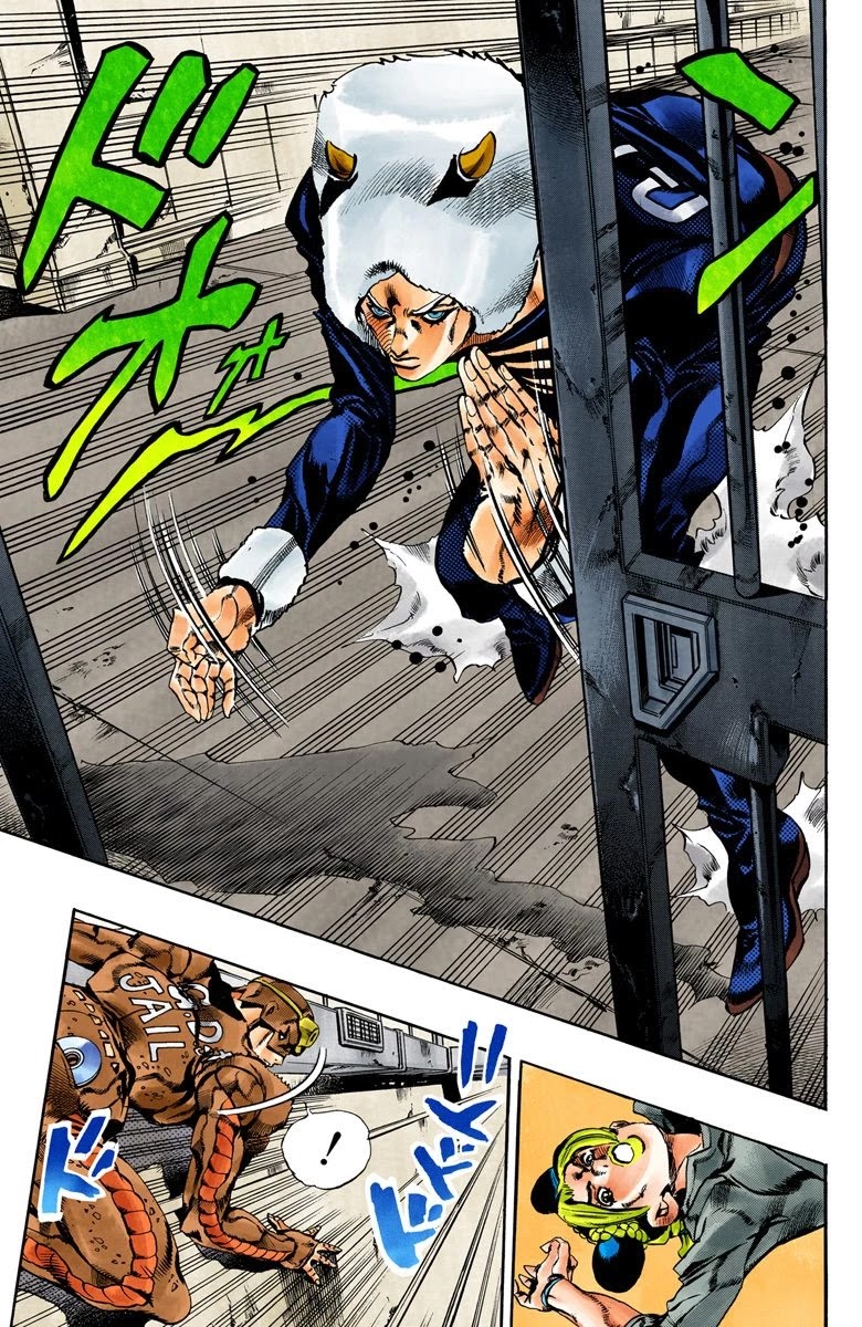 JoJo's Bizarre Adventure Part 6 - Stone Ocean (Official Colored) Chapter 42 page 8 - Chapter 42: Operation Savage Garden Part 3