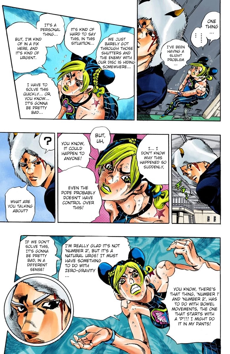 JoJo's Bizarre Adventure Part 6 - Stone Ocean (Official Colored) Chapter 43 page 10 - Chapter 43: Operation Savage Garden Part 4