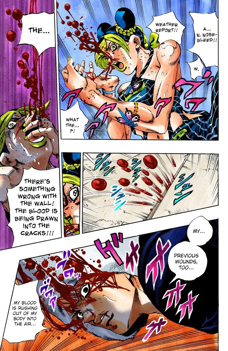 JoJo's Bizarre Adventure Part 6 - Stone Ocean (Official Colored) Chapter 43 page 14 - Chapter 43: Operation Savage Garden Part 4