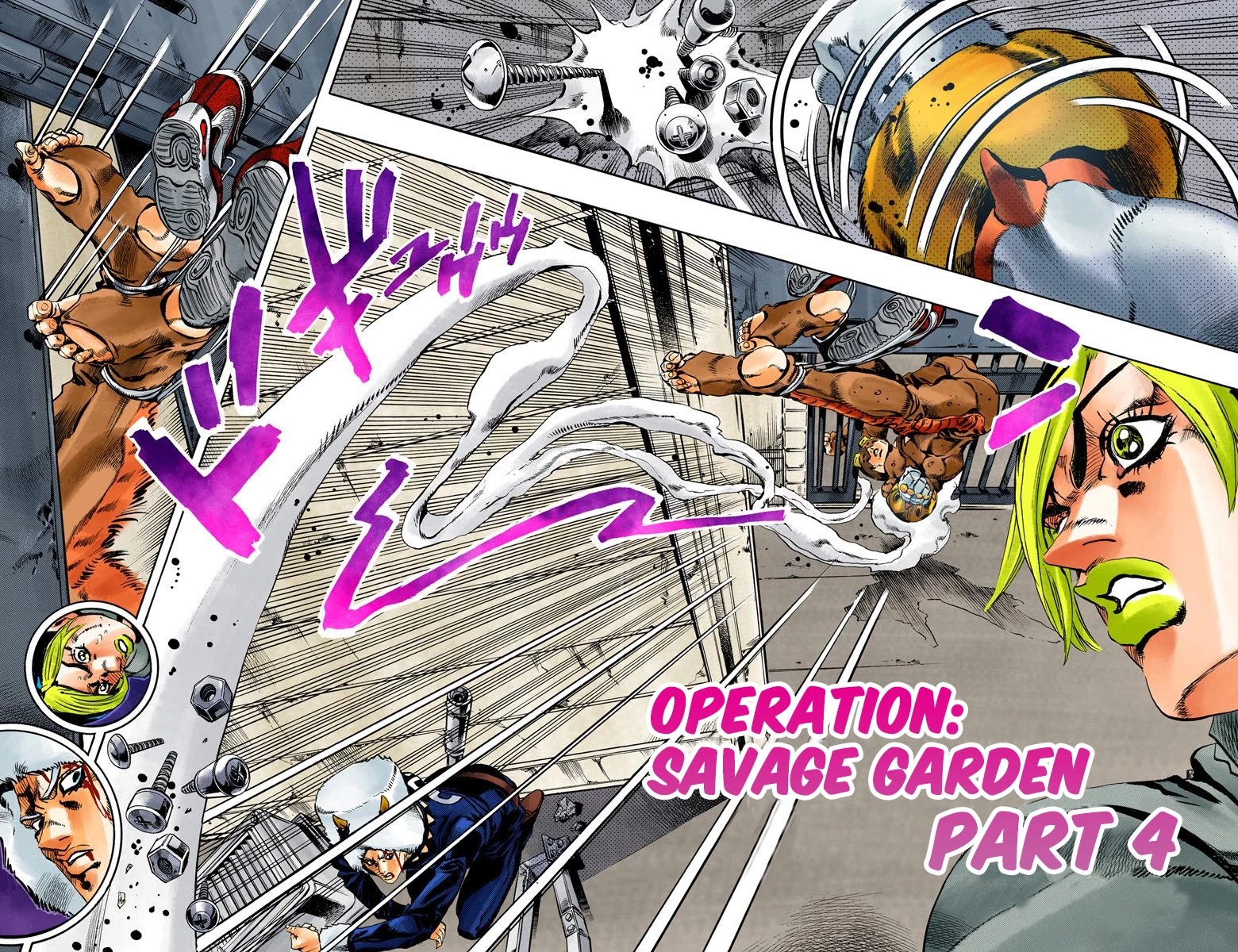 JoJo's Bizarre Adventure Part 6 - Stone Ocean (Official Colored) Chapter 43 page 3 - Chapter 43: Operation Savage Garden Part 4