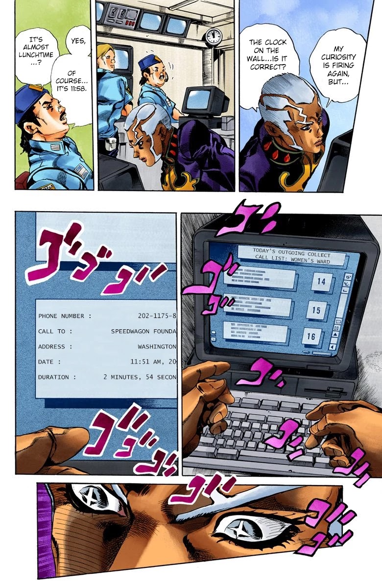 JoJo's Bizarre Adventure Part 6 - Stone Ocean (Official Colored) Chapter 44 page 5 - Chapter 44: Operation Savage Garden Part 5
