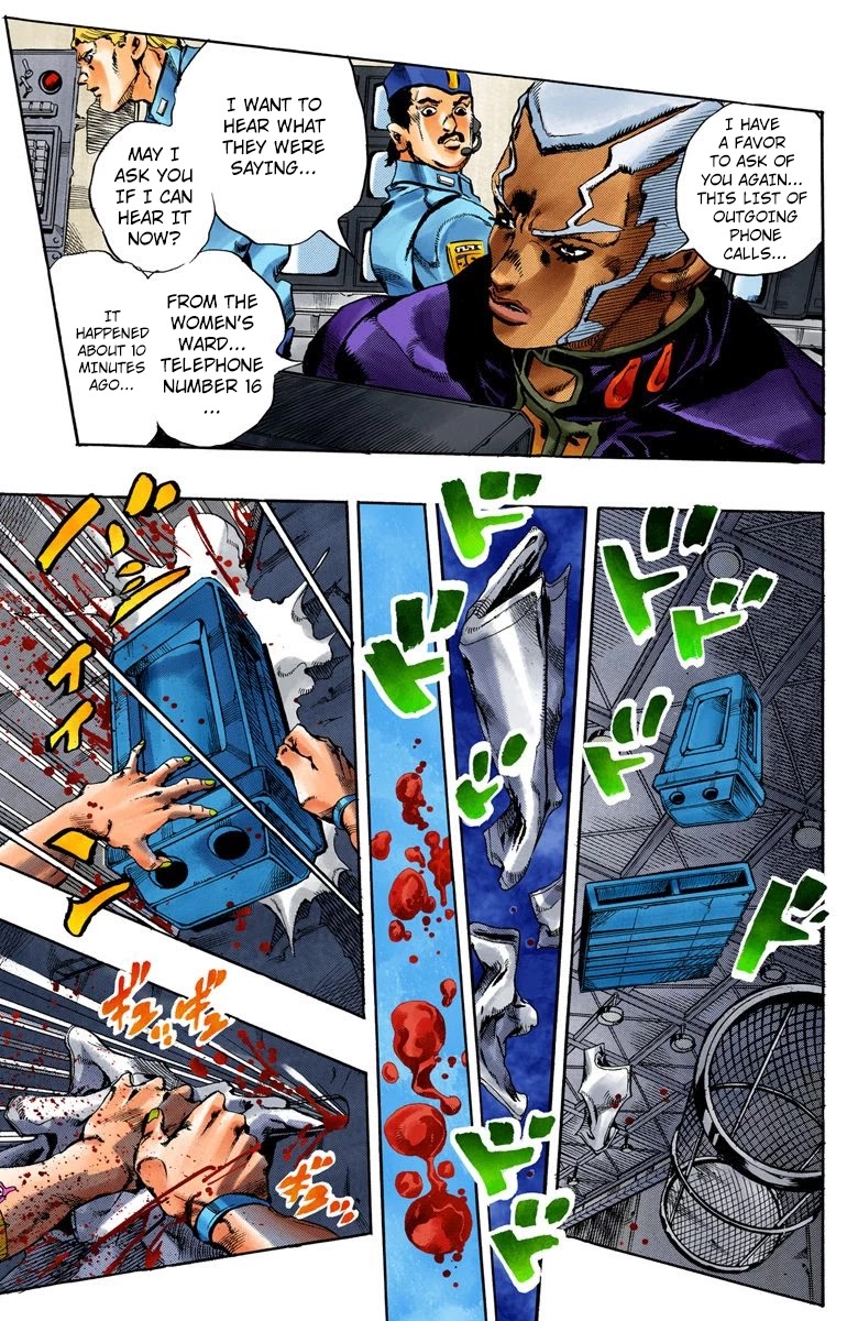 JoJo's Bizarre Adventure Part 6 - Stone Ocean (Official Colored) Chapter 44 page 6 - Chapter 44: Operation Savage Garden Part 5