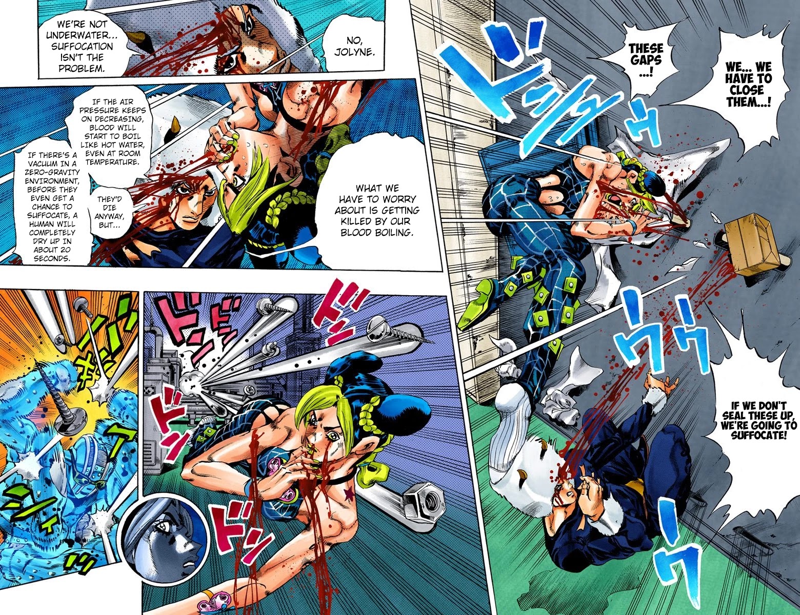 JoJo's Bizarre Adventure Part 6 - Stone Ocean (Official Colored) Chapter 44 page 7 - Chapter 44: Operation Savage Garden Part 5