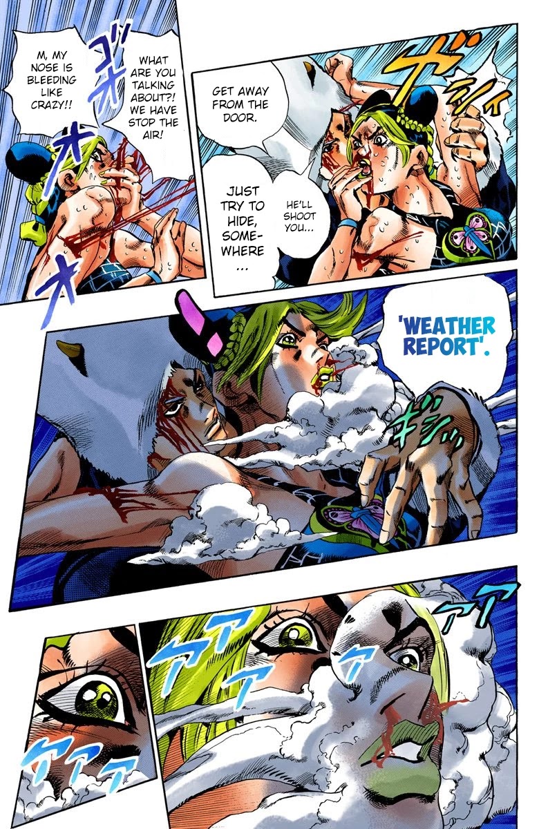 JoJo's Bizarre Adventure Part 6 - Stone Ocean (Official Colored) Chapter 44 page 9 - Chapter 44: Operation Savage Garden Part 5
