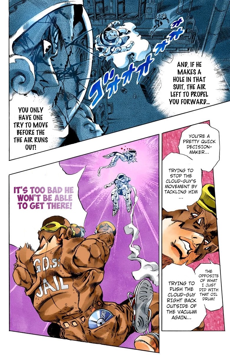 JoJo's Bizarre Adventure Part 6 - Stone Ocean (Official Colored) Chapter 45 page 12 - Chapter 45: Operation Savage Garden Part 6