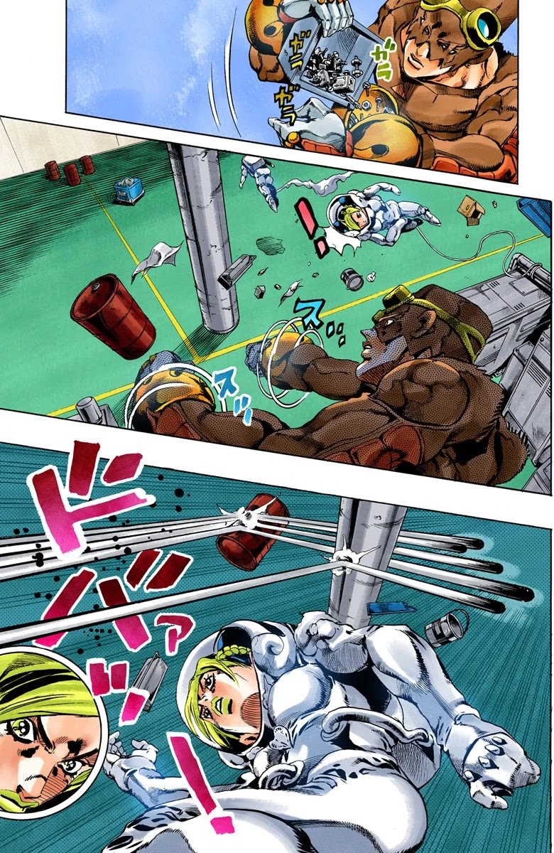 JoJo's Bizarre Adventure Part 6 - Stone Ocean (Official Colored) Chapter 45 page 4 - Chapter 45: Operation Savage Garden Part 6