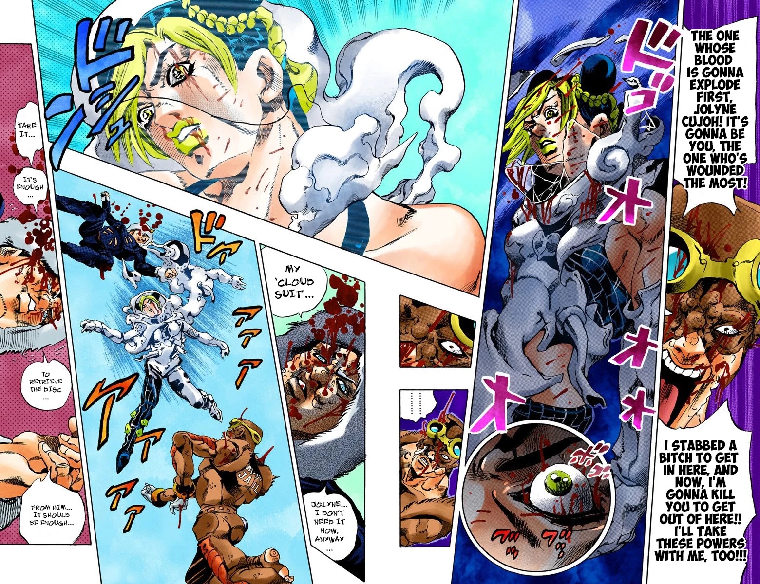 JoJo's Bizarre Adventure Part 6 - Stone Ocean (Official Colored) Chapter 46 page 14 - Chapter 46: Operation Savage Garden Part 7