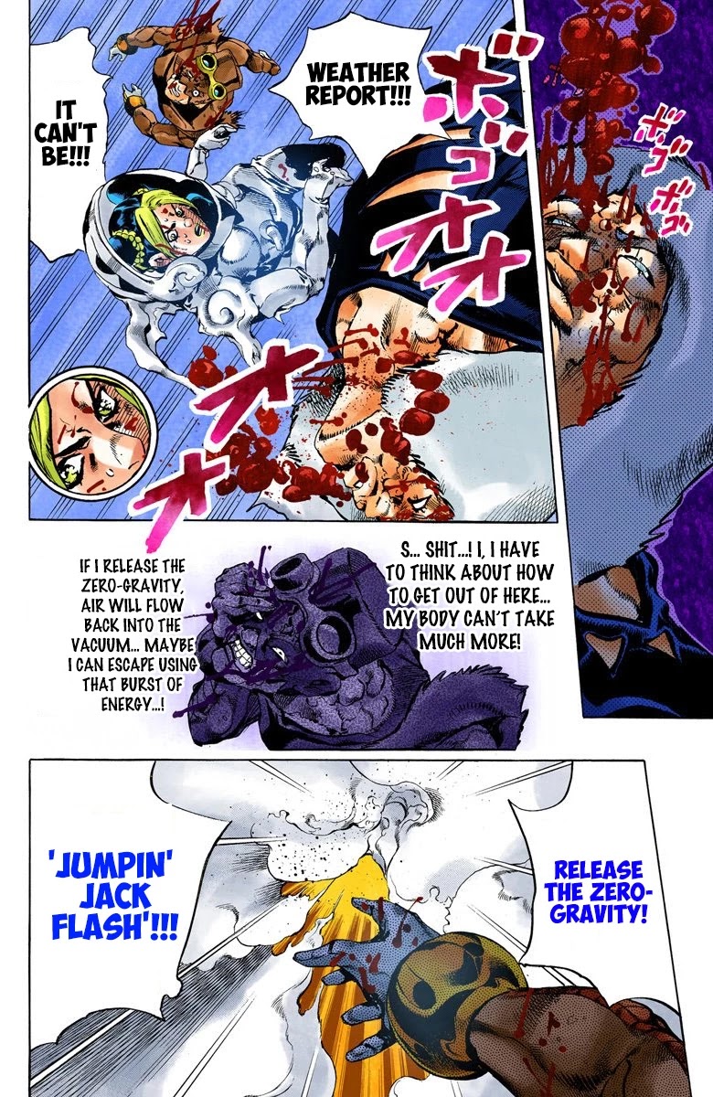 JoJo's Bizarre Adventure Part 6 - Stone Ocean (Official Colored) Chapter 46 page 15 - Chapter 46: Operation Savage Garden Part 7