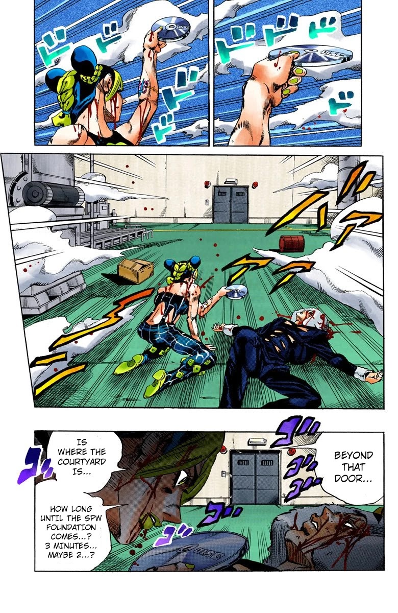 JoJo's Bizarre Adventure Part 6 - Stone Ocean (Official Colored) Chapter 46 page 19 - Chapter 46: Operation Savage Garden Part 7