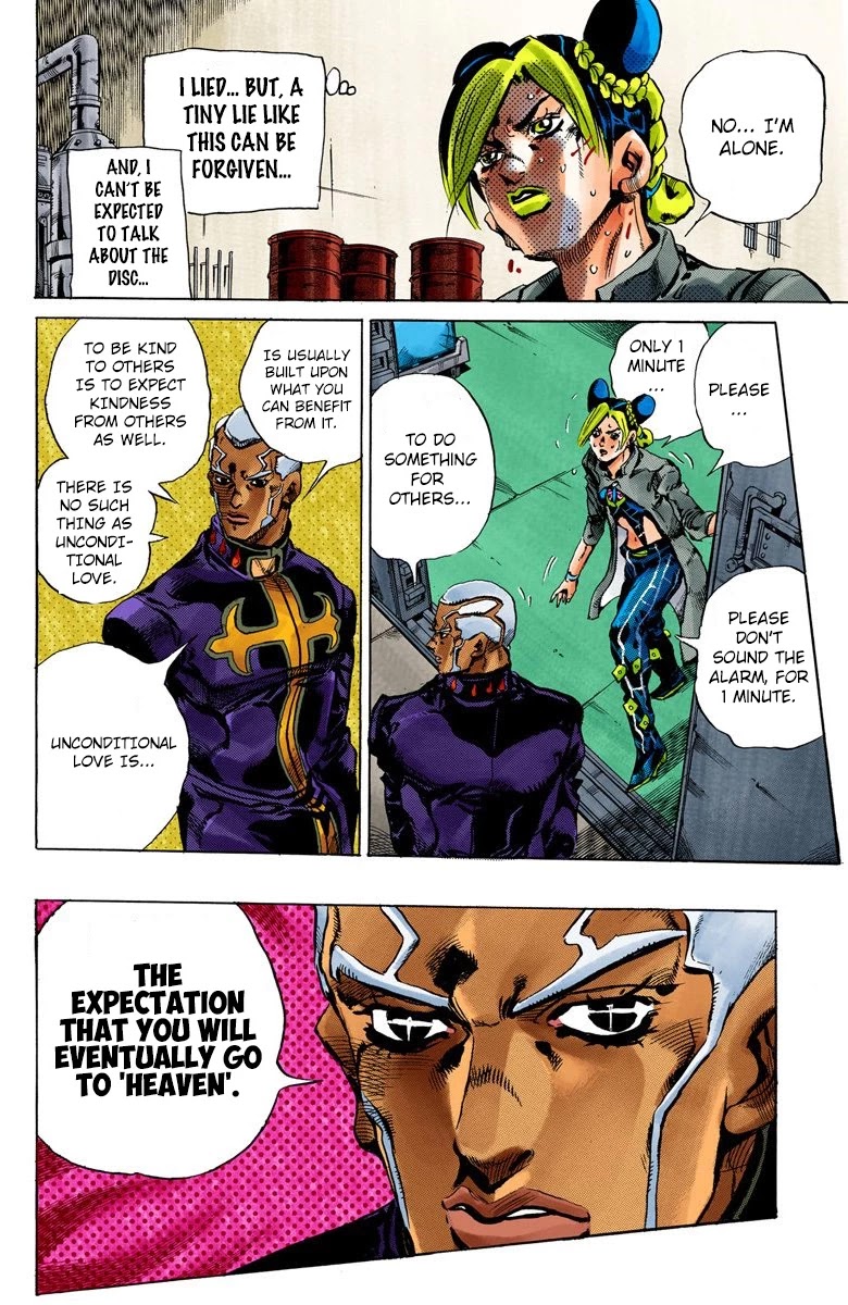 JoJo's Bizarre Adventure Part 6 - Stone Ocean (Official Colored) Chapter 47 page 12 - Chapter 47: Operation Savage Garden Part 8