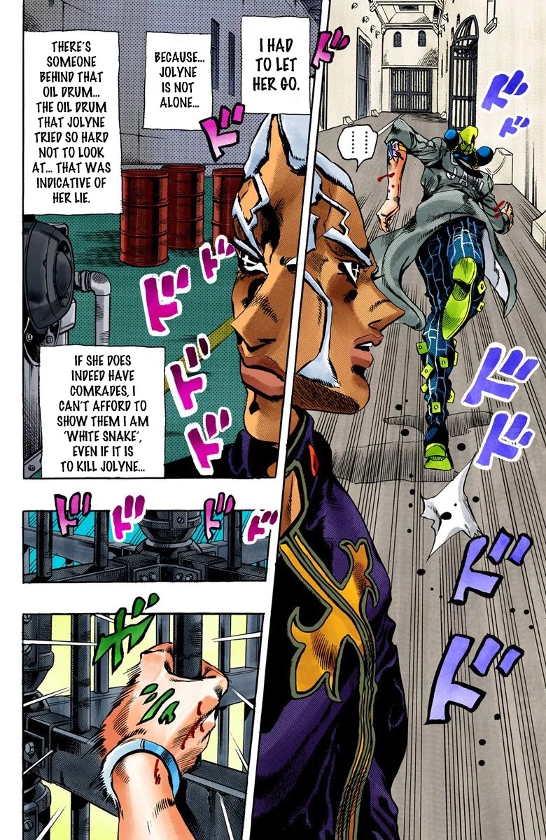 JoJo's Bizarre Adventure Part 6 - Stone Ocean (Official Colored) Chapter 47 page 14 - Chapter 47: Operation Savage Garden Part 8