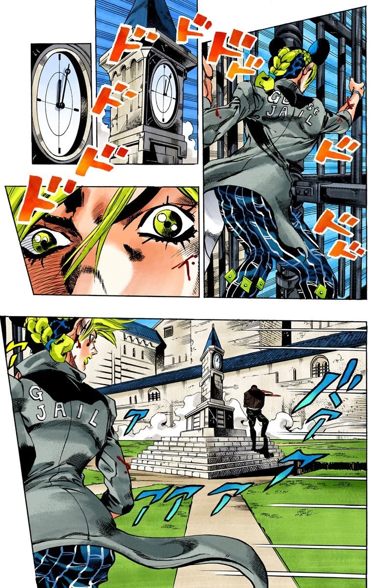 JoJo's Bizarre Adventure Part 6 - Stone Ocean (Official Colored) Chapter 47 page 15 - Chapter 47: Operation Savage Garden Part 8