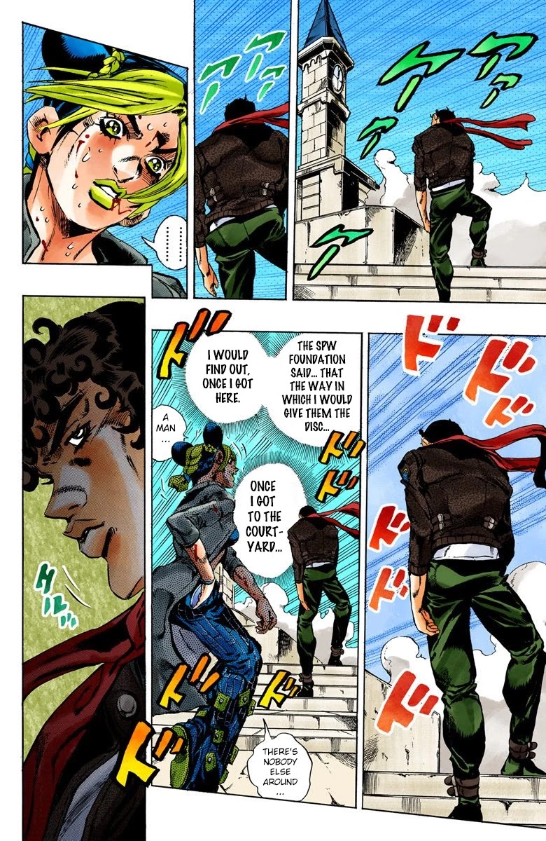 JoJo's Bizarre Adventure Part 6 - Stone Ocean (Official Colored) Chapter 47 page 16 - Chapter 47: Operation Savage Garden Part 8