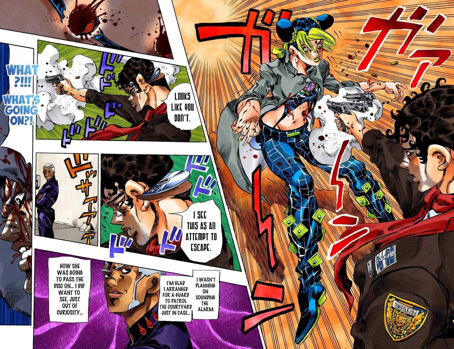 JoJo's Bizarre Adventure Part 6 - Stone Ocean (Official Colored) Chapter 47 page 18 - Chapter 47: Operation Savage Garden Part 8