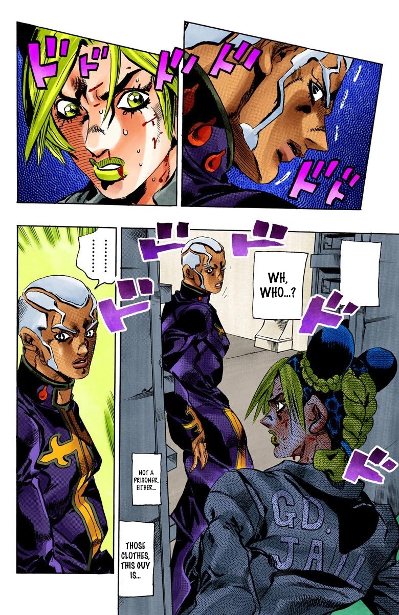 JoJo's Bizarre Adventure Part 6 - Stone Ocean (Official Colored) Chapter 47 page 8 - Chapter 47: Operation Savage Garden Part 8