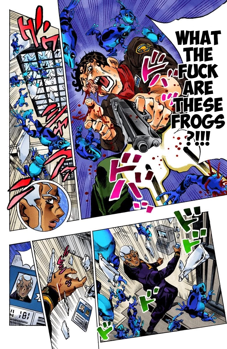 JoJo's Bizarre Adventure Part 6 - Stone Ocean (Official Colored) Chapter 48 page 17 - Chapter 48: Heavy Rainfall Warning Activated Part 1