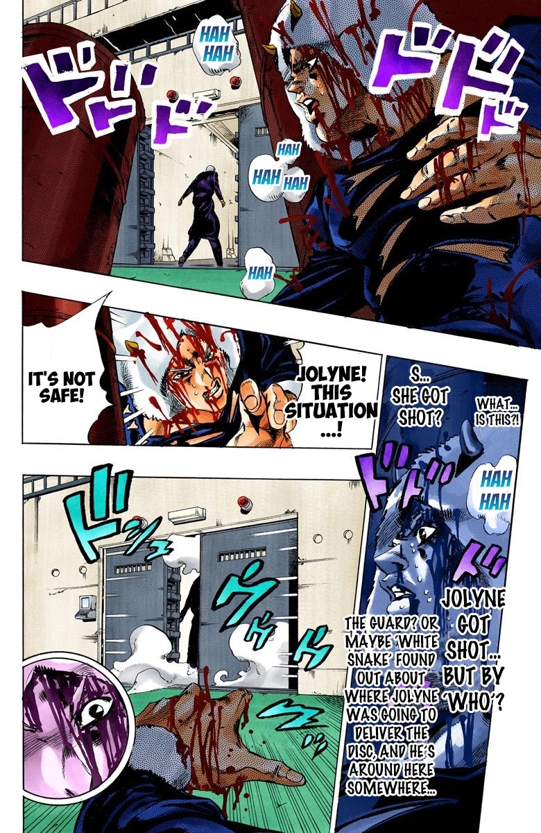 JoJo's Bizarre Adventure Part 6 - Stone Ocean (Official Colored) Chapter 48 page 6 - Chapter 48: Heavy Rainfall Warning Activated Part 1