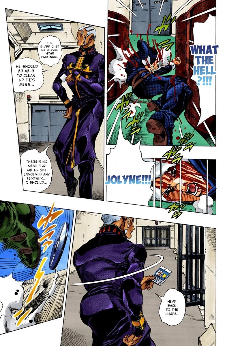 JoJo's Bizarre Adventure Part 6 - Stone Ocean (Official Colored) Chapter 48 page 7 - Chapter 48: Heavy Rainfall Warning Activated Part 1