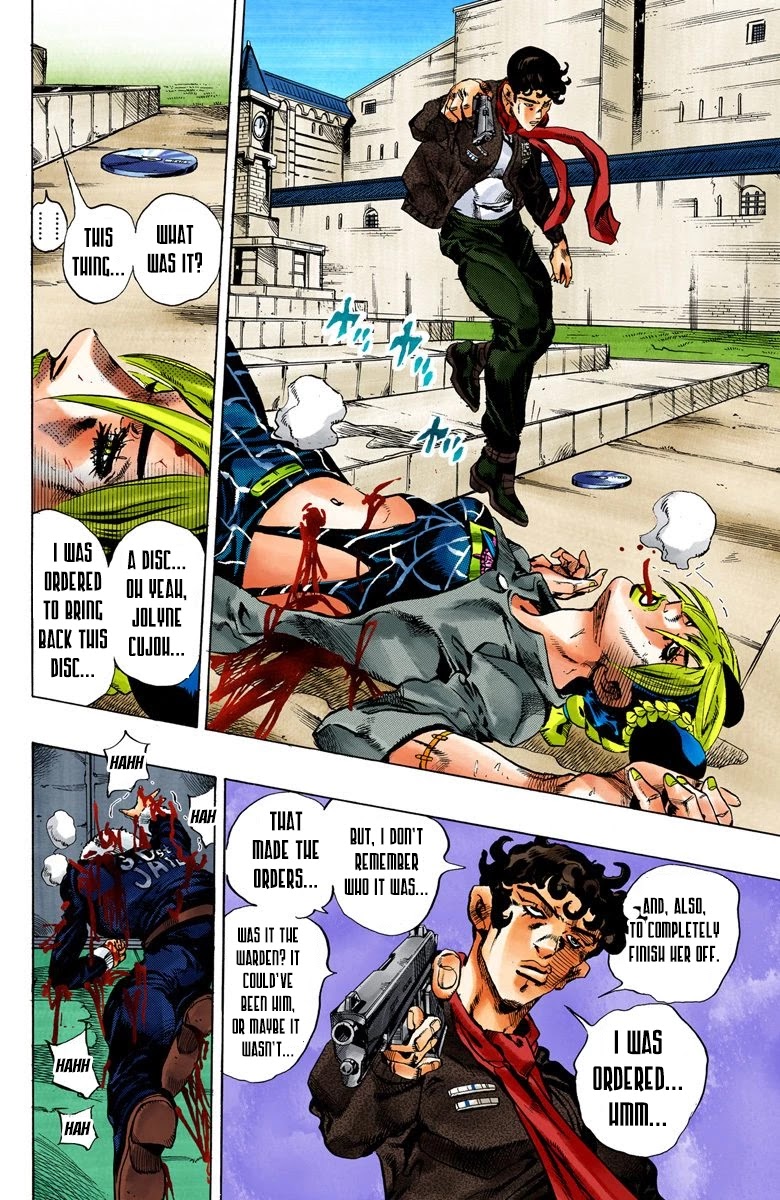 JoJo's Bizarre Adventure Part 6 - Stone Ocean (Official Colored) Chapter 48 page 8 - Chapter 48: Heavy Rainfall Warning Activated Part 1