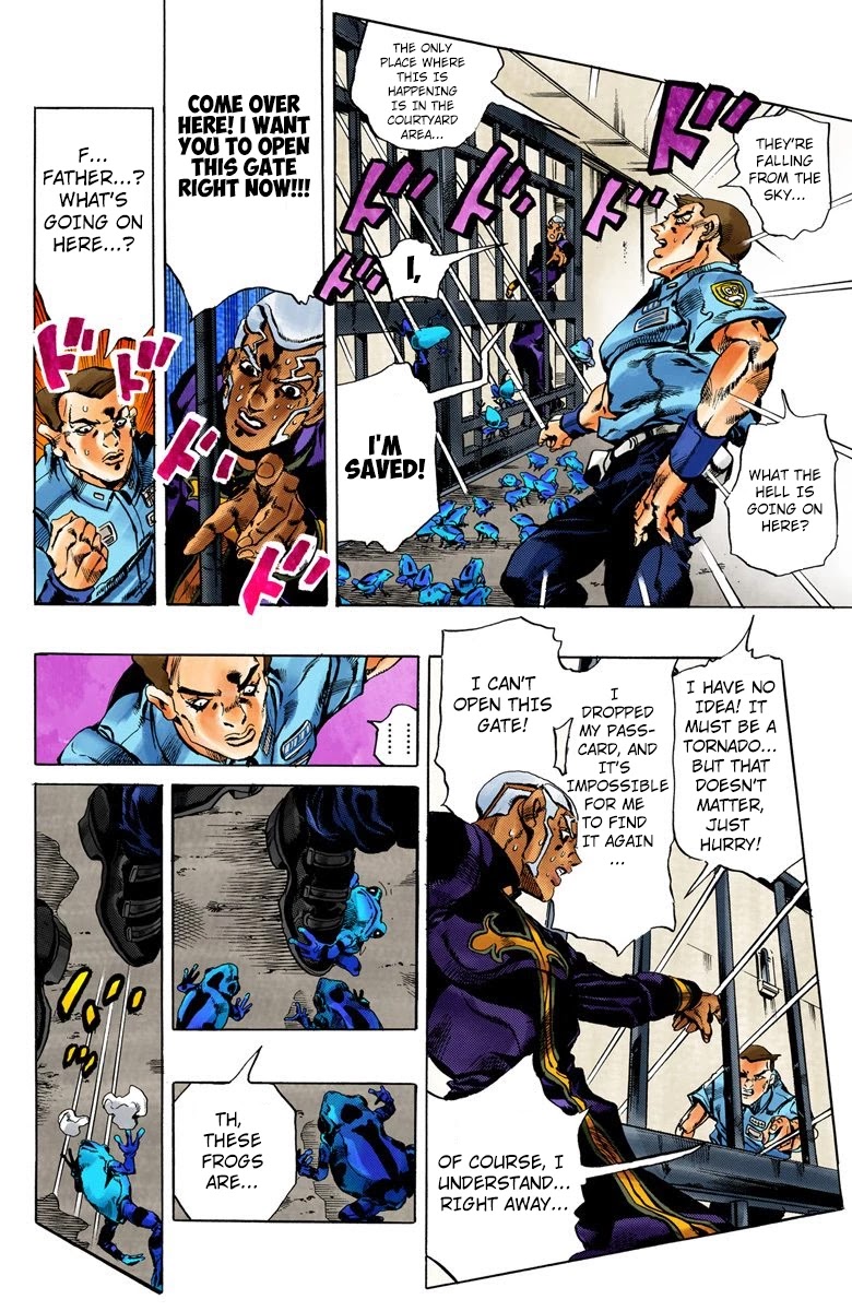 JoJo's Bizarre Adventure Part 6 - Stone Ocean (Official Colored) Chapter 49 page 11 - Chapter 49: Heavy Rainfall Warning Activated Part 2
