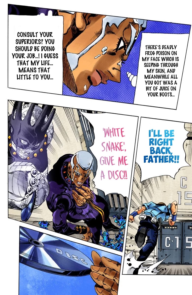 JoJo's Bizarre Adventure Part 6 - Stone Ocean (Official Colored) Chapter 49 page 13 - Chapter 49: Heavy Rainfall Warning Activated Part 2