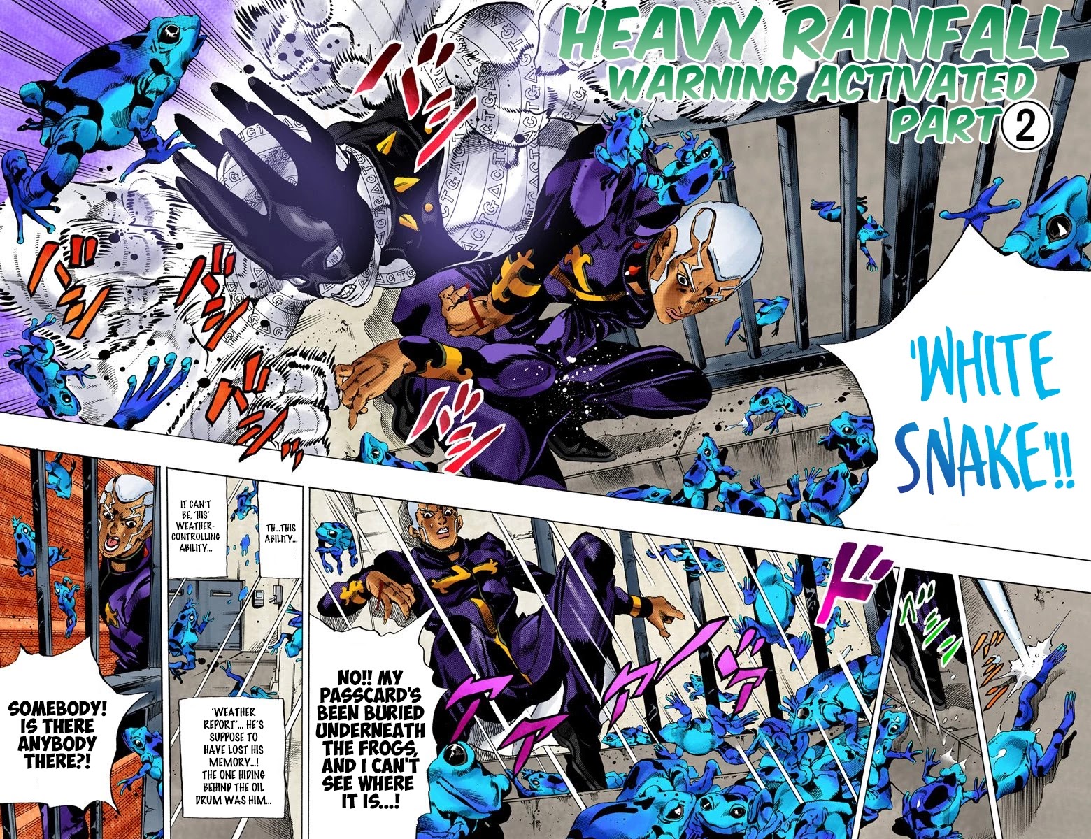 JoJo's Bizarre Adventure Part 6 - Stone Ocean (Official Colored) Chapter 49 page 2 - Chapter 49: Heavy Rainfall Warning Activated Part 2
