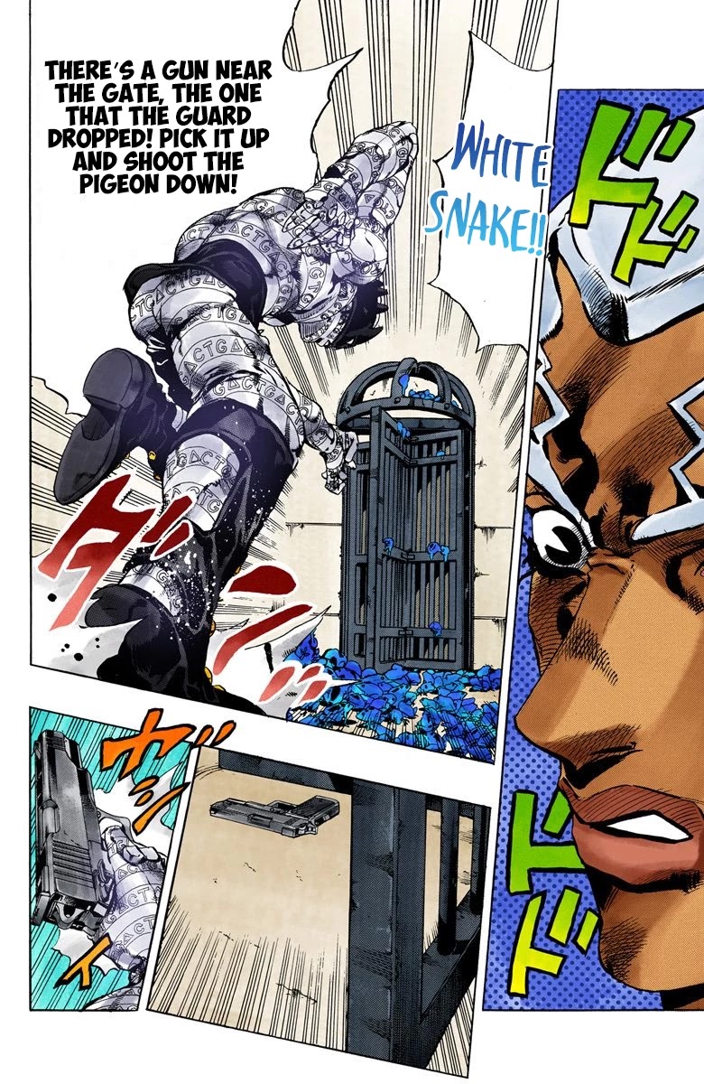 JoJo's Bizarre Adventure Part 6 - Stone Ocean (Official Colored) Chapter 50 page 12 - Chapter 50: Heavy Rainfall Warning Activated Part 3