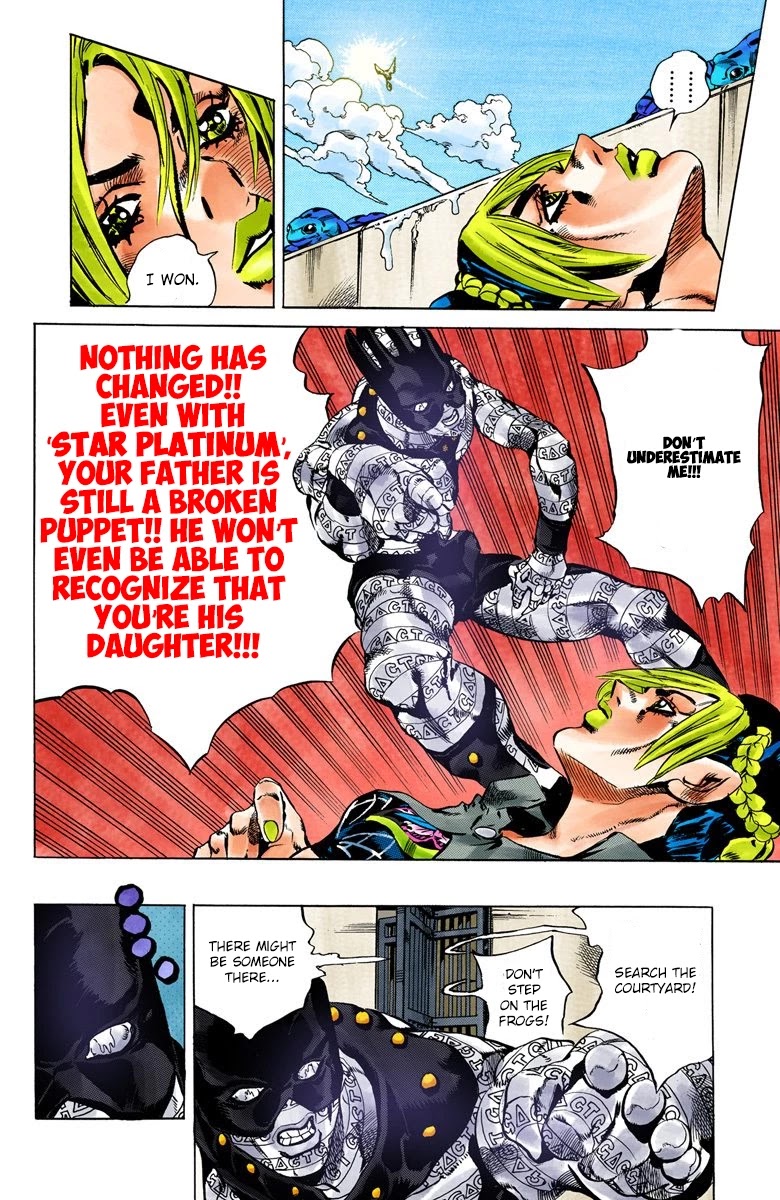 JoJo's Bizarre Adventure Part 6 - Stone Ocean (Official Colored) Chapter 50 page 14 - Chapter 50: Heavy Rainfall Warning Activated Part 3