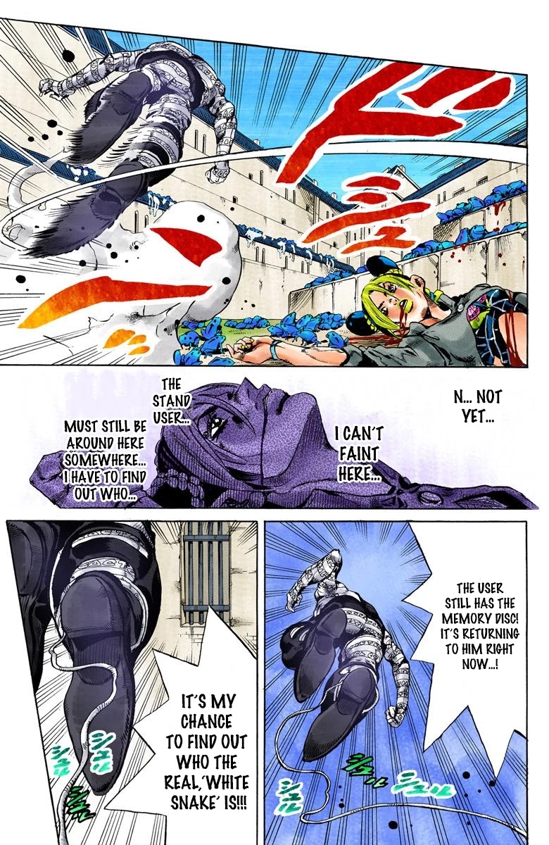 JoJo's Bizarre Adventure Part 6 - Stone Ocean (Official Colored) Chapter 50 page 15 - Chapter 50: Heavy Rainfall Warning Activated Part 3
