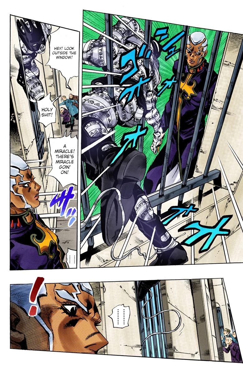 JoJo's Bizarre Adventure Part 6 - Stone Ocean (Official Colored) Chapter 50 page 16 - Chapter 50: Heavy Rainfall Warning Activated Part 3