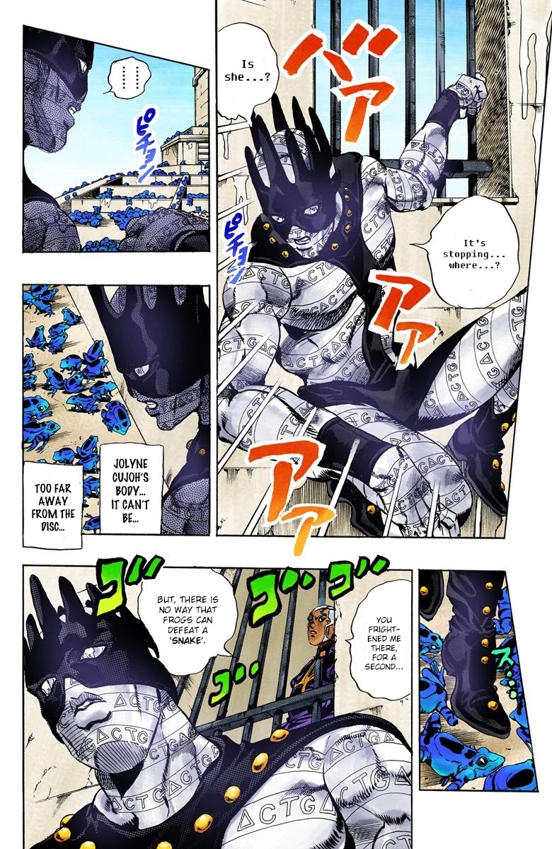 JoJo's Bizarre Adventure Part 6 - Stone Ocean (Official Colored) Chapter 50 page 3 - Chapter 50: Heavy Rainfall Warning Activated Part 3