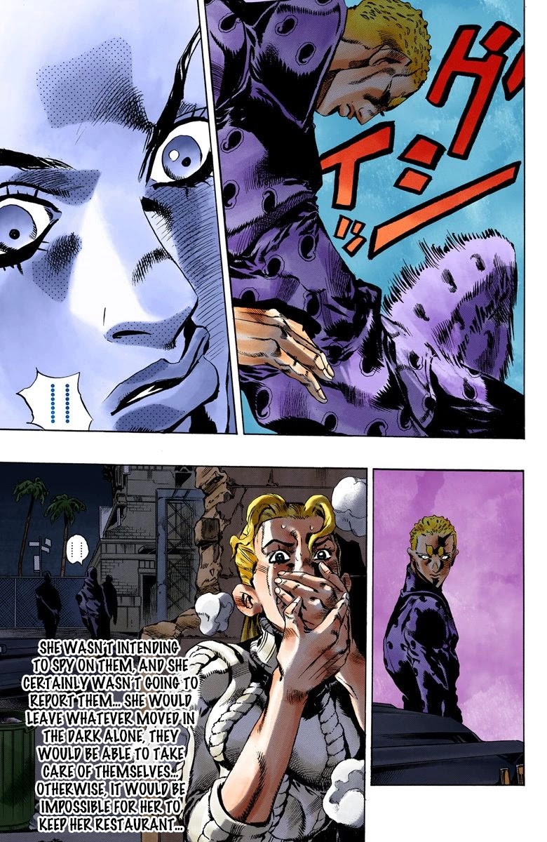JoJo's Bizarre Adventure Part 6 - Stone Ocean (Official Colored) Chapter 51 page 11 - Chapter 51: The Kiss of Love and Revenge Part 1