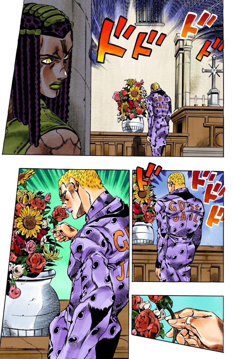 JoJo's Bizarre Adventure Part 6 - Stone Ocean (Official Colored) Chapter 51 page 17 - Chapter 51: The Kiss of Love and Revenge Part 1