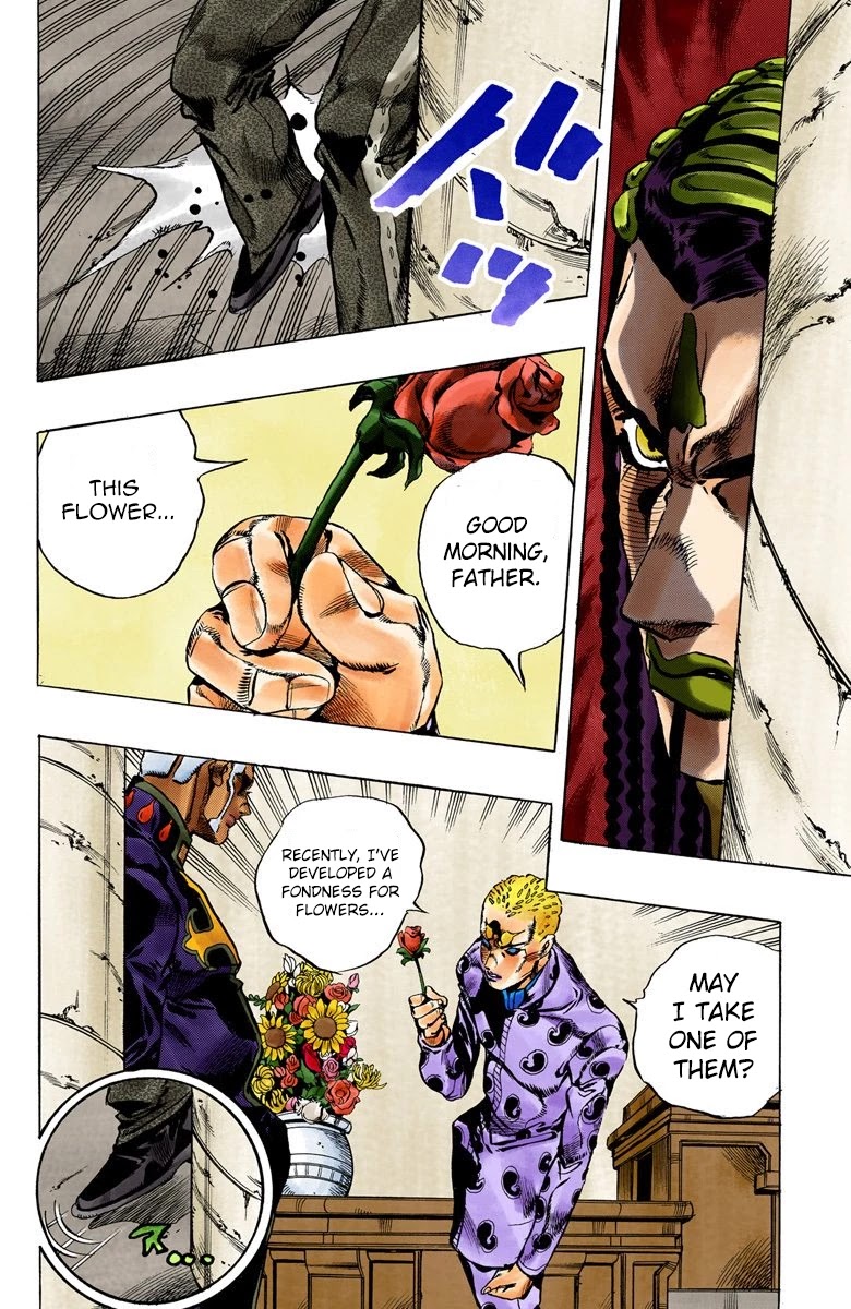 JoJo's Bizarre Adventure Part 6 - Stone Ocean (Official Colored) Chapter 51 page 18 - Chapter 51: The Kiss of Love and Revenge Part 1